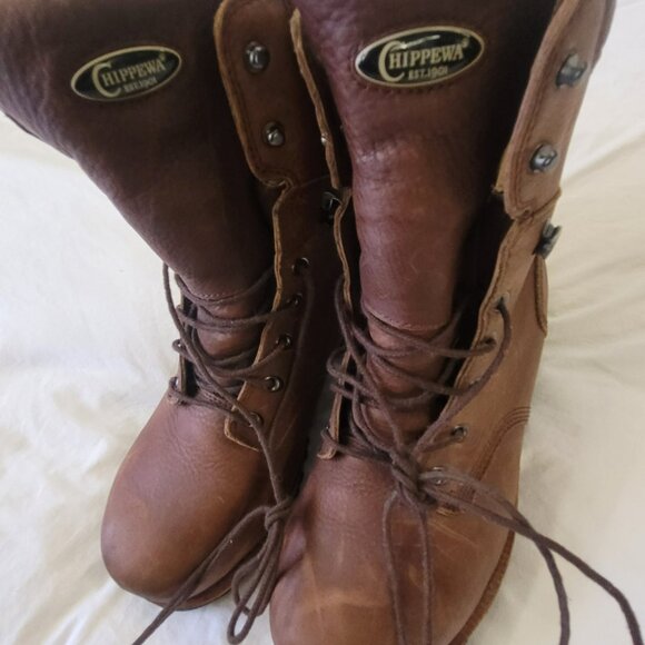 Men\'s Chippewa Thinsulate Vibram 400 gram Size 9 EE Ortholite Chip A Tex Boots main image 10